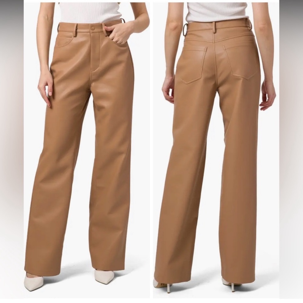Brand new Wayf Faux Leather Straight Leg Pants